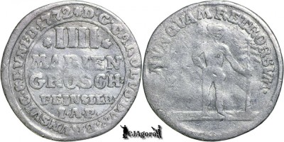 1772, 4 Mariengroschen - Carol I - Principatul Brunswick-Wolfenb&amp;uuml;ttel foto