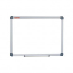 Tabla magnetica Whiteboard prezentari, 120x90 cm, rama aluminiu, fixare perete foto
