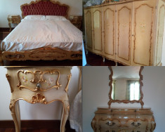 dormitor baroc venetian/Ludovic/rococo,mobila antica/vintage, foto