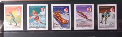 Ungaria.1991 - J.O. de Iarnă - Albertville , MNH Nedantelat - Mi 4175 B - 4179 B foto