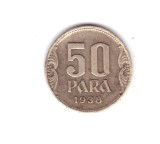 Moneda Iugoslavia 50 para 1938, stare buna, curata
