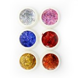 Paiete decorative pentru unghii, litere, 6 culori