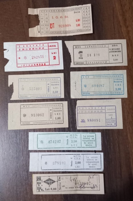 bilete vechi autobuz