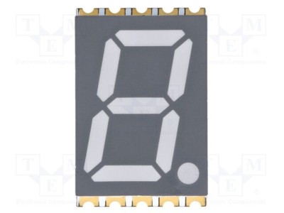 Afișaj LED cu 7 segmente 14,2mm 0,56 roșie anod OPTO Plus LED foto