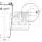 FEBI BILSTEIN 102517 Burduf, suspensie pneumatica