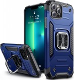 Husa de protectie pentru iPhone 13 PRO MAX Vakoo, TPU, albastru inchis/negru, 6,7 inchi