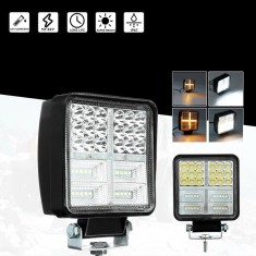 Proiector LED de 162 W, , , alb, galben, lampa de ceata 12 V 24 V