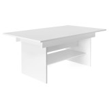 Cumpara ieftin Masa dining extensibila DTD alb Lavko 120-160x70x60,5-72 cm