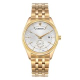 Ceas barbatesc Chenxi Casual Clasic Fashion Business Quartz Auriu
