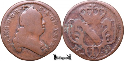 1759 WI, 1 Heller - Francisc I - Arhiducatul Austriei foto