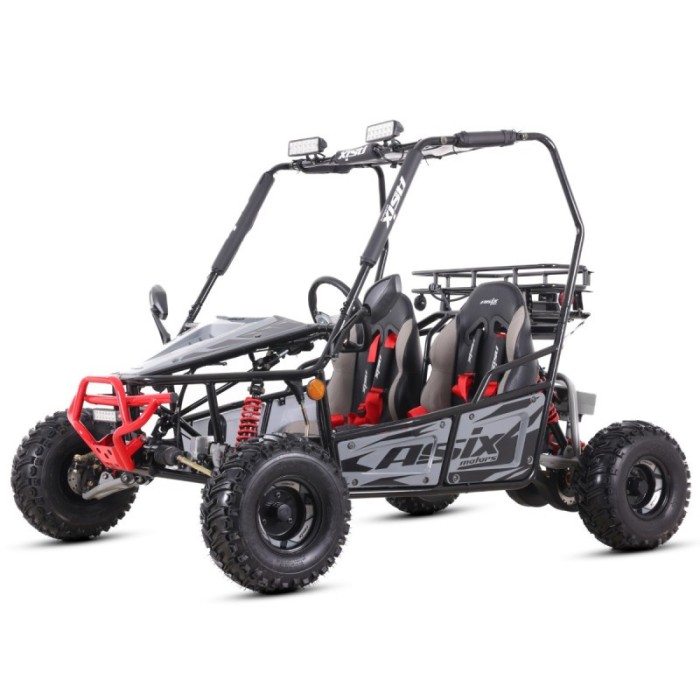 Asix Buggy 125cc, roti 7 inch, 3+1 viteze, culoare gri/negru Cod Produs: MX_NEW A6-BUGGY125ES8-1