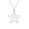 Lantisor cu nume decupat in stea - argint 925 placat cu aur roz