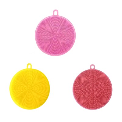 Set 3 Bureti din Silicon, pentru Vase, Multifunctionali, Reutilizare Indelungata, 11.5cm, Galben, Roz, Rosu, CBD CORAL BEST DEALS 1 1 11.5 cm 11.5 cm foto