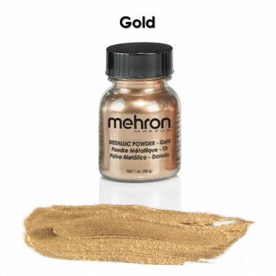 Pudra metalica Mehron Metallic Powder, 14-30g - 910 Gold foto
