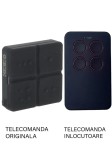 Telecomanda inlocuitoare poarta garaj de 2 si 4 canale cod saritor 433.92MHz Gibidi AU 3000 E Domino compatibila cu originalul (