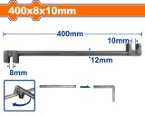 WADFOW - CHEIE PENTRU FIER-BETON - 8X10X400MM PowerTool TopQuality
