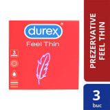 Prezervative Feel Thin, 3 bucati, Durex