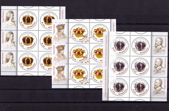 ✅RO 2013 , LP 1970 c &quot;Coroanele Regilor Romaniei&quot;&quot;,minicoli 6M+3V ,MNH