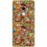 Husa silicon pentru Xiaomi Mi Mix 2, Colorful Sticker Illustrations