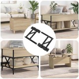 vidaXL Mecanism de ridicare pentru pat 2 pcs Negru 340 x 95 x 40 mm 864846