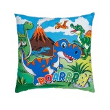 Perna decorativa pentru copii, Dinozauri, 30x30 cm, ATU-088915, Oem