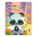 Caiet de notite cu separatoare si accesorii Bangobobs, Bangoberry, Pally Panda
