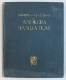 NAMENVERZEICHNIS ZU ANDREES HANDATLAS , 1930