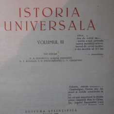 Istoria universalaVol III