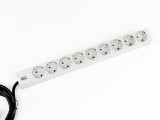 BM PDU 1U 9 SCH ALU 2M GRI, Bachmann