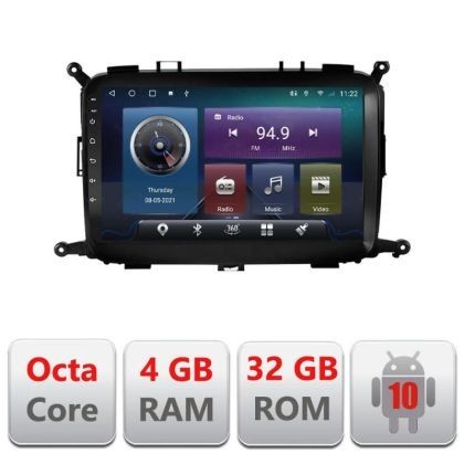Navigatie Kia Carens 2013-2018 C-2023 Octa Core cu Android Radio Bluetooth Internet GPS WIFI 4+32GB CarStore Technology