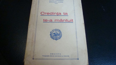 Nifon Criveanu,Mitropolitul Olteniei-Credinta ta tea mantuit- autograf-1943 foto