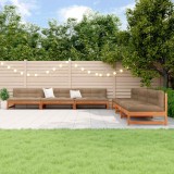 vidaXL Set de lounge pentru grădină 6 pcs Maro Ceară Lemn masiv de pin 3418075