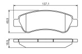 BOSCH 0 986 495 254 set placute frana,frana disc
