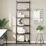 vidaXL Bibliotecă 6 niveluri, stejar maro 60x30x188 cm, lemn prelucrat 837666