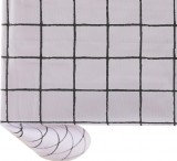 Fata de masa Vinylla, PVC, alb/negru, rotund,140 cm