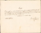 A1461 Chitanță olografă, 1897, pentru salariul &icirc;nvățătorului, plătit din cutia bisericii, Vălcani, județul Timiș