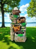 F&acirc;nt&acirc;nă arteziană cu apă curgătoare model rustic