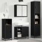 vidaXL Set de mobilier pentru baie 4 pcs Stejar negru 65 x 33 x 60 cm 3402476