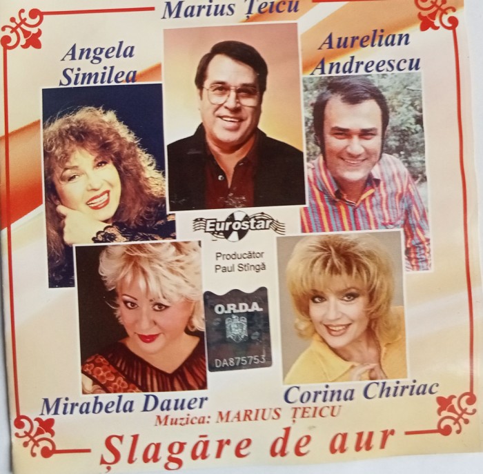 CD Șlagăre de aur compuse de Marius Teicu