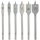Vorel 22500 - Set burghie plate 10-25 mm tija hexagonala 6 bucati