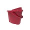 Galeata Mop cu Storcator, 13L, Polipropilena, Culoare Rosie, Galeti Ovale cu Storcator pentru Mop, Galeti Plastic cu Storcator, Galeti 13 Litri pentru