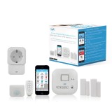 Kit Casa Inteligenta PNI SmartHome SM400 cu Priza Smart SM440, Alarma 110 dB, Control prin Aplicatie Android/iOS