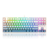 Cumpara ieftin Tastatura gaming mecanica Redragon Cass iluminare RGB alba cu gri