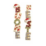 Cercei Craciun metal multicolor cm 3 H