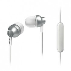 Casti audio In-Ear cu microfon Philips SHE3855SL/00, Argintiu foto