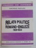 Relatii politice romano-engleze : (1929-1933) / Gheorghe Pascalau