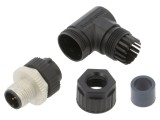 Conector M12 mufă tată unghi lipire cablu PIN 8 2A 30V