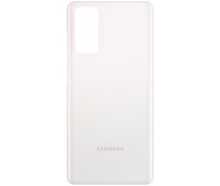 Capac Baterie Swap (SH) Original Samsung Galaxy S20 FE alb cu geam camere