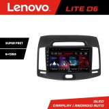 Navigatie Android Hyundai Elantra 2007-2011 Lenovo Lite D6, 6+128GB, 8 Core
