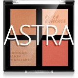 Astra Make-up Romance Palette Patela pentru conturul fetei faciale culoare 01 Peach Romance 8 g